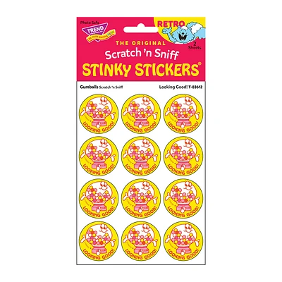 Scratch 'n Sniff Stinky Stickers Gumballs Looking Good!