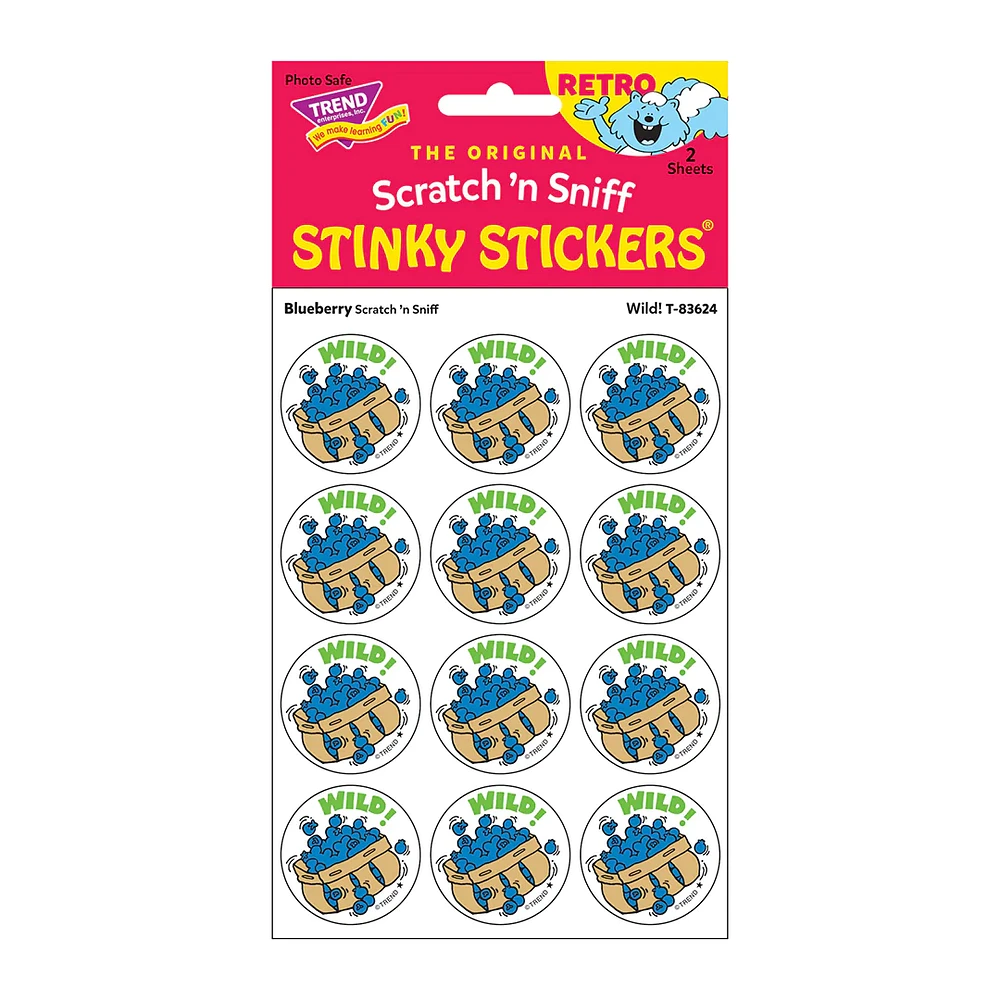 Scratch 'n Sniff Stinky Stickers Blueberry Wild!