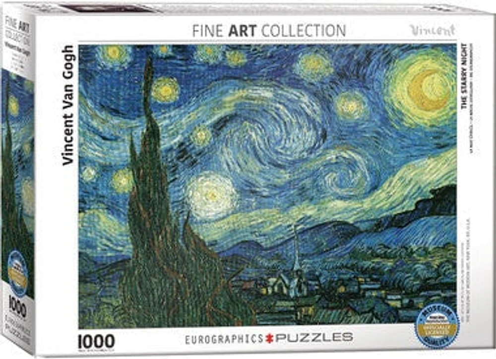 Starry Night by Vincent van Gogh 1000 Piece Puzzle
