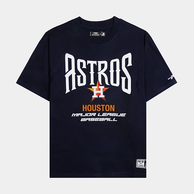 Houston Astros City Tour Mens Short Sleeve Shirt (Navy/Orange)