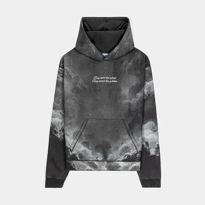 Religious Saint Pullover Mens Hoodie (Dark Grey)