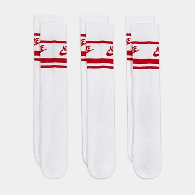 Sportswear Everyday Essential Crew Socks Mens (White)