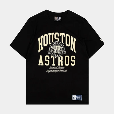 Houston Astros Classics Mens Short Sleeve Shirt (Black)