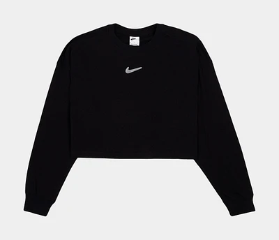 NSW Swoosh Womens Long Sleeve Shirt (Black)