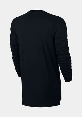 Modern Mens Long Sleeve Shirt (Black)