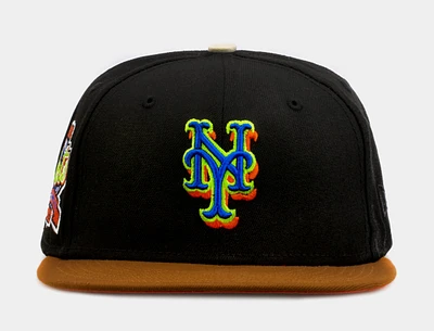 Shoe Palace Exclusive Gingerbread New York Mets 59Fifty Mens Fitted Hat (Black/Brown)