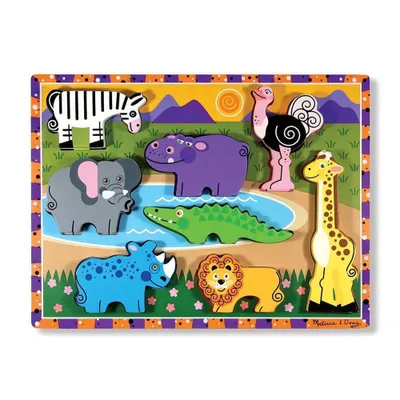 MELISSA & DOUG ROMPECABEZAS DE ANIMALES ZOOLÓGICO 87414