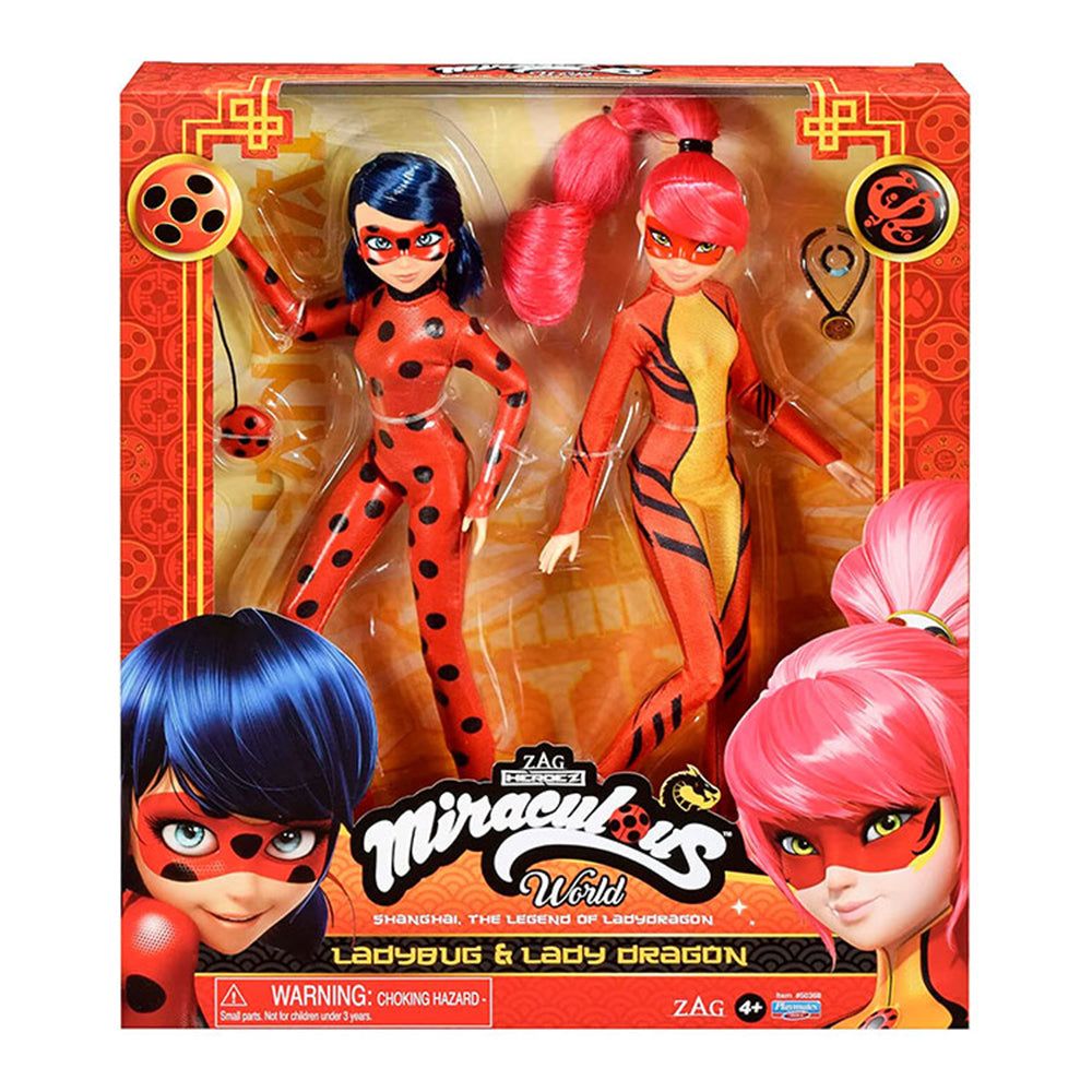 MIRACULOUS LADYBUG Y CAR NOIR PELICULA - 2 PACK LADY BUG Y LADY DRAGON 88134