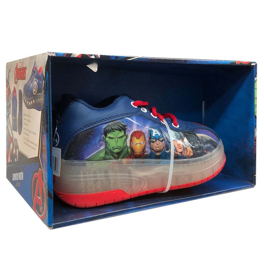 ZAPATO PATIN DOS LLANTAS CON LUZ AVENGERS T22 71480