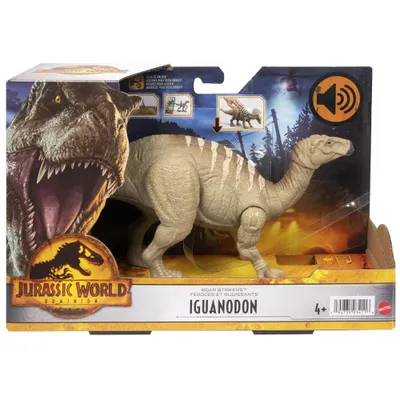 JURASSIC WORLD IGUANODON DINOSAURIO RUGE Y ATACA HDX41