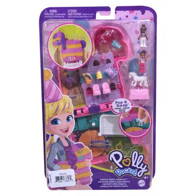 POLLY POCKET ESTUCHE FIESTA CON PIÑATA FRY35