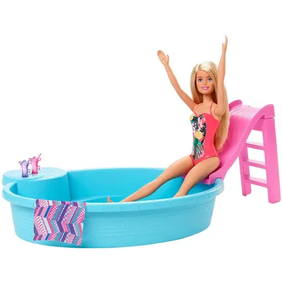 BARBIE PISCINA GLAM CON MUNECA GHL91