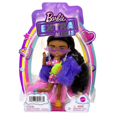 BARBIE EXTRA MINIS - MORENA ABRIGO VIOLETA HGP62