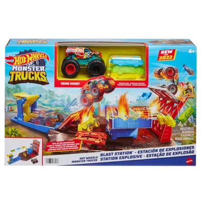 HOT WHEELS MONSTER TRUCKS ESTACION DE EXPLOSIONES HFB12