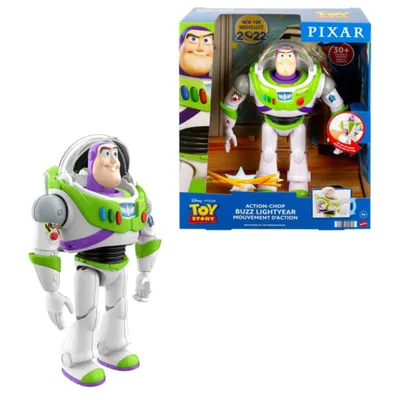 DISNEY PIXAR TOY STORY BUZZ FIGURA DE 12" CON MOVIMIENTO DE ACCIÓN HJB40