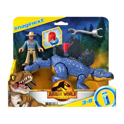 FISHER PRICE IMAGINEXT JURASSIC WORLD - STEGOSAURUS & DR. GVV64