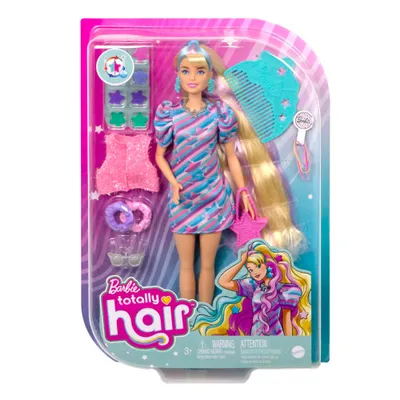 BARBIE TOTALLY HAIR VESTIDO DE ESTRELLAS AMARILLAS HCM88