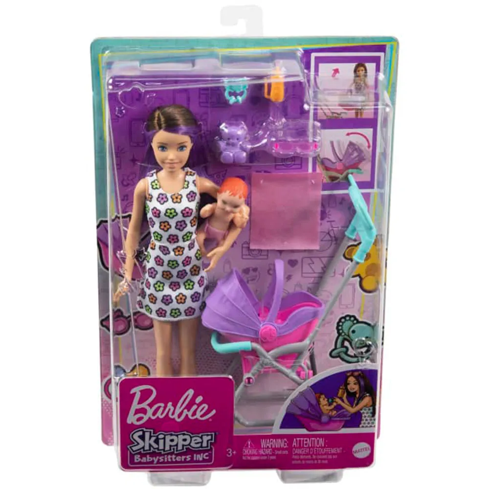 BARBIE SKIPPER BABYSITTERS TARDE DE PASEO GXT34