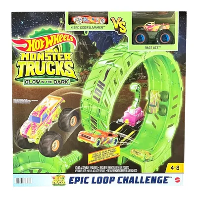 MONSTER TRUCKS GLOW IN THE DARK - EPIC LOOP CHALLENGE HBN02