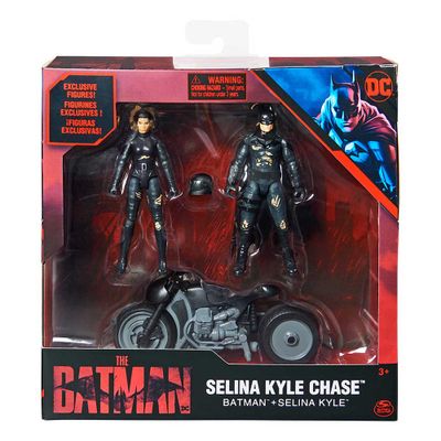 MOTO SELINA KYLE CON FIGURAS 4" BATMAN MOVIE 6060832