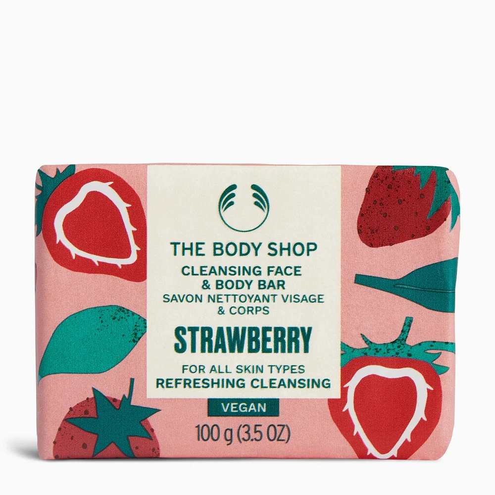 Strawberry Cleansing Face & Body Bar