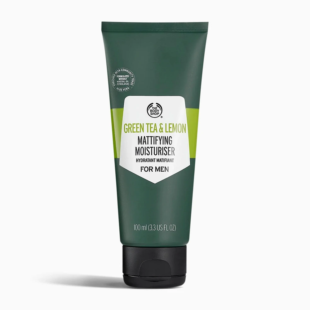 Green Tea And Lemon Mattifying Moisturiser For Men