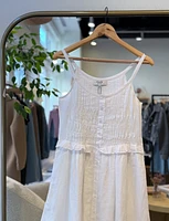 Zora Solid Tank Button Down Dress