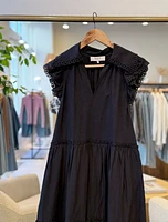 Marja Embroidery Flutter Slv Dress