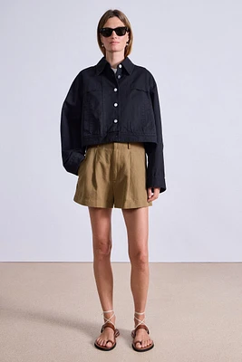 Cropped Trapeze Jacket