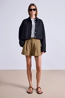 Cropped Trapeze Jacket