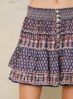 Mari Print Mini Skirt