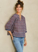 Mari Print L/S Top