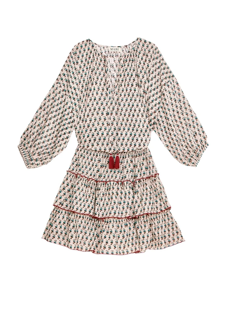Devi Print L/S Sundress