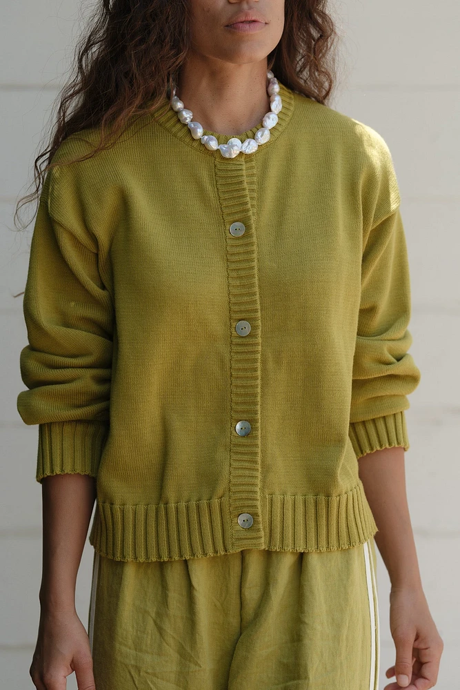 Cotton Knit Cardigan