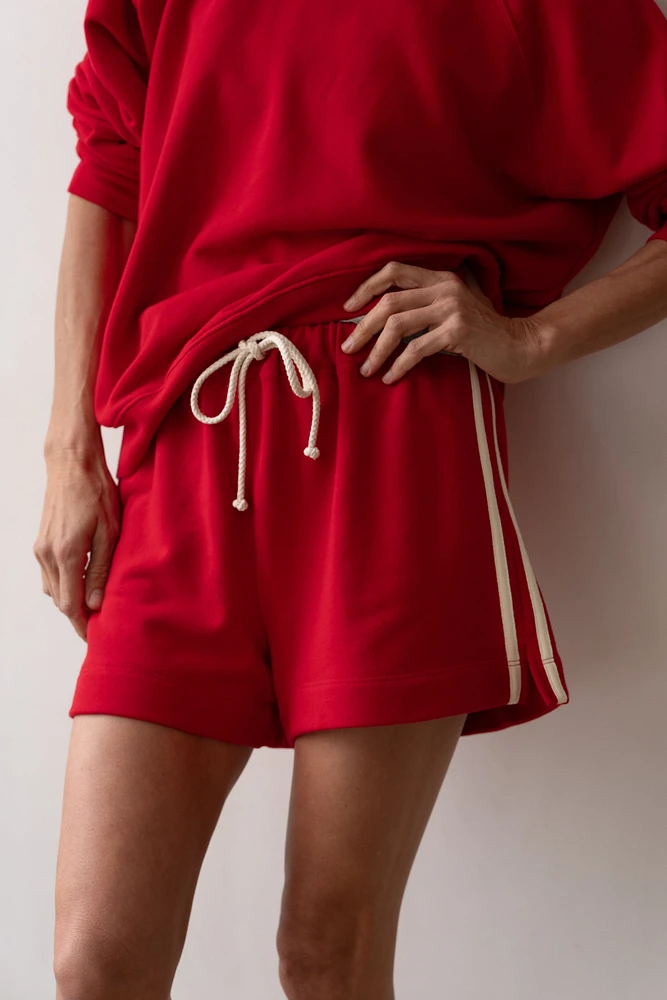 Stripe Eco-Terry Short