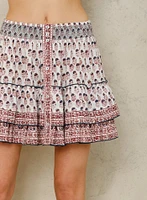 Kiki Print Mini Skirt