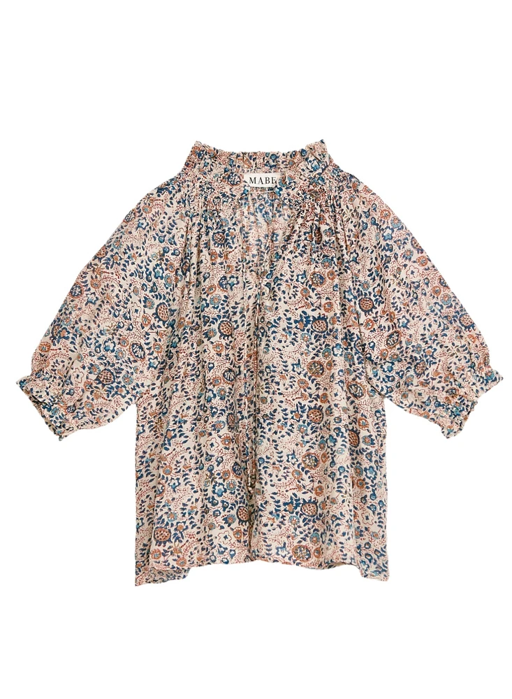 Cass Print Top