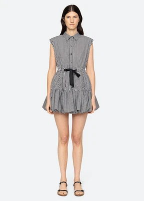 Neci Gingham Bubble Mini Dress