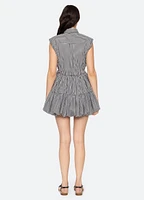 Neci Gingham Bubble Mini Dress