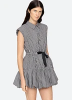 Neci Gingham Bubble Mini Dress