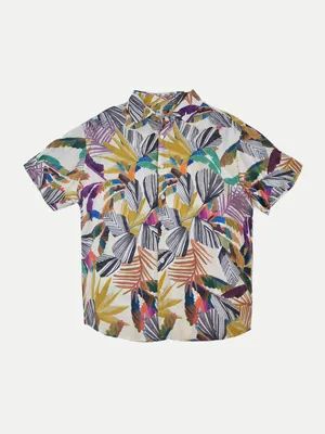 Camisa de Viscosa Neon Plants