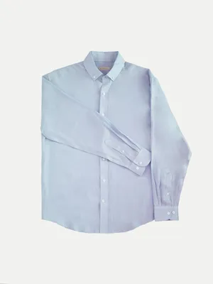 Camisa de Lino 100% Light Blue