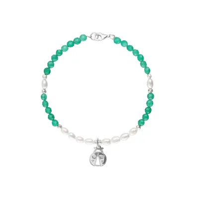 Pulsera Carisma Suerte Catarina / Agata Verde / Perla