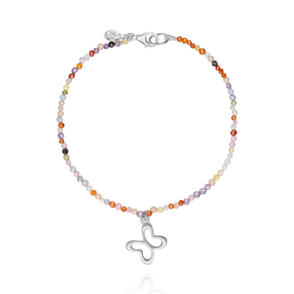 Pulsera Hilo Circonia Mariposa Alegria