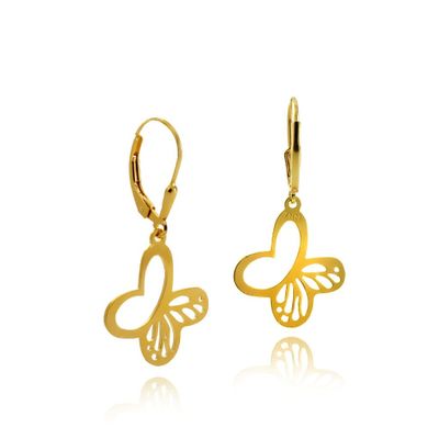 Aretes Mini Monarca Dorados