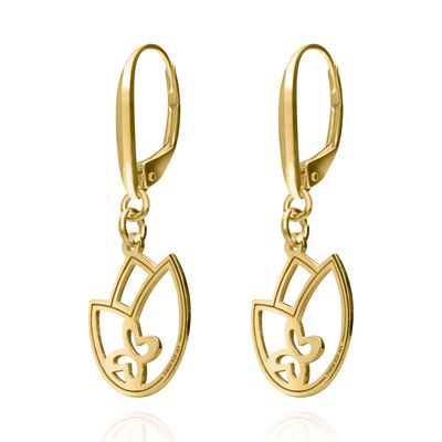 Aretes Joy Tulipan Ba–o Oro