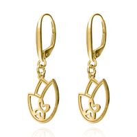 Aretes Joy Tulipan Ba–o Oro