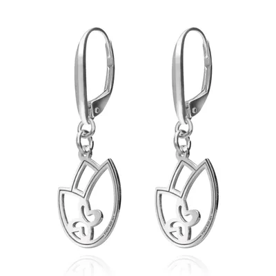 Aretes Joy Tulipan Plata