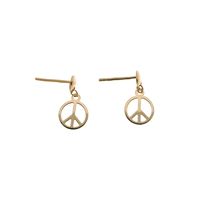 Aretes Peace and Love Colgantes