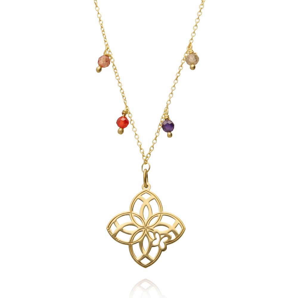 Dije Joy Flor Petalos Con Circonia Ba–o Oro